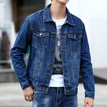 Men's spring and autumn denim jackets
