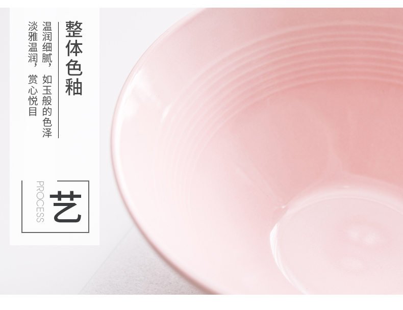 Color home lovely creative ceramic Japanese ramen rainbow such use large eat the bowl of soup bowl tableware hat to bowl dish bowl