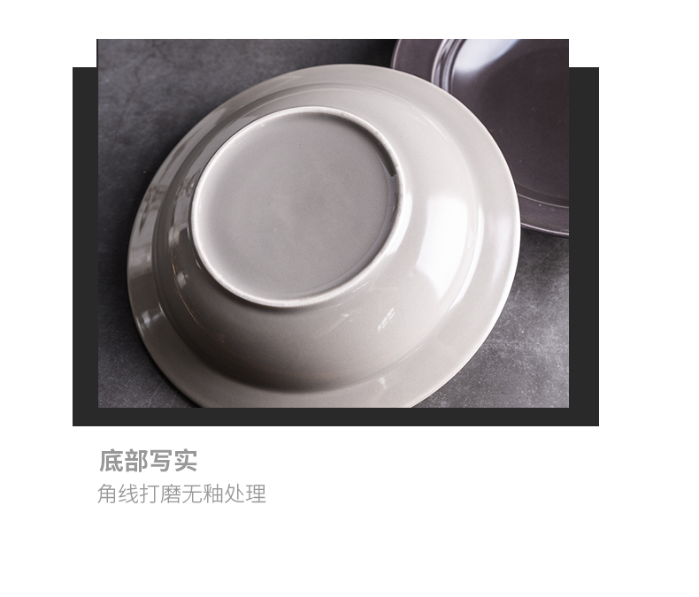 Nordic couples home European ceramics market western food dish dish shallow dish soup plate plate plate