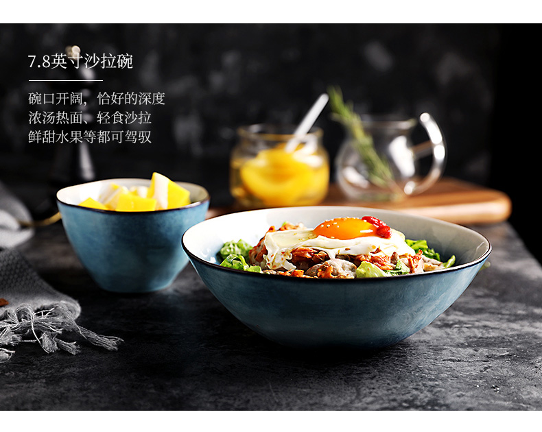 Milky Way Nordic couples color web celebrity home European Japanese - style tableware poon choi ceramic bowl rainbow such as bowl soup bowl soup bowl