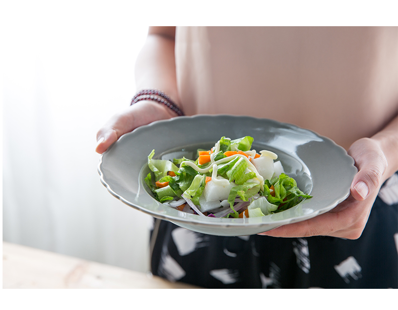 Nordic Japanese - style tableware ceramics household rainbow such as bowl bowl of rice bowl to eat nice bowl creative abnormity large soup bowl
