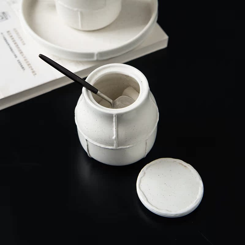 The Nordic ins contracted household ceramics restoring ancient ways milk sugar cylinder milk cup sugar cup sauce seasoning as cans bottles of milk pot kettle