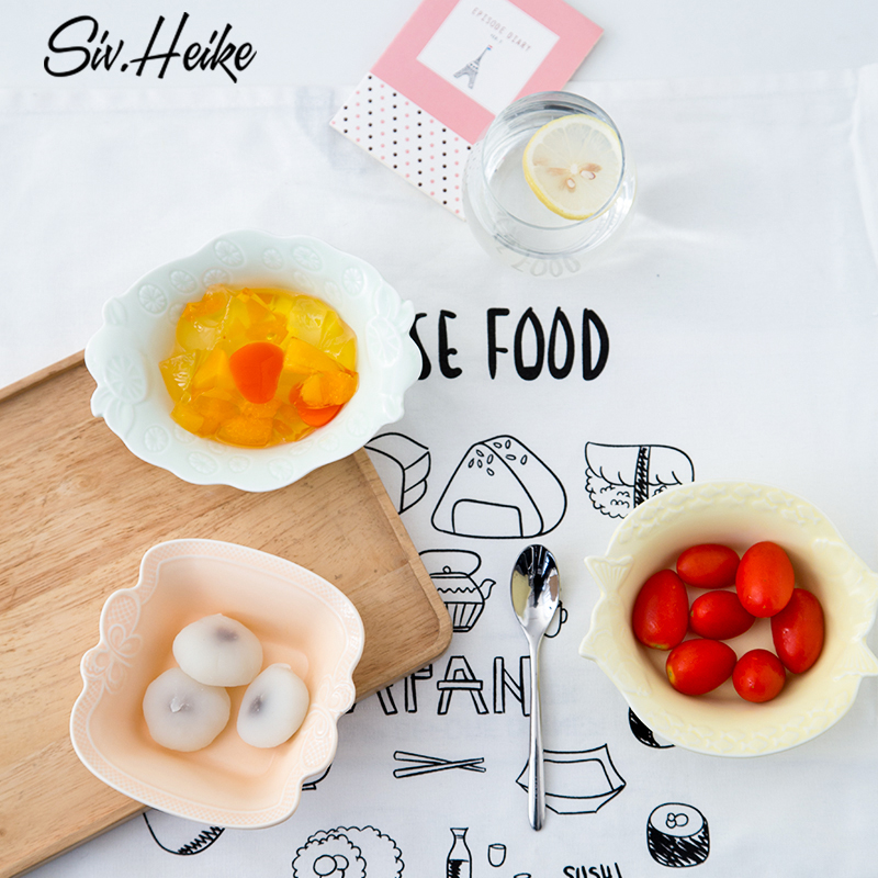 Creative lovely move ceramic dish of ice cream dessert sauce dish dish fruit salad bowl cake flavor dishes