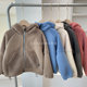 Fleece in one big children's fleece hooded jacket sweater jacket lamb velvet boys clothing