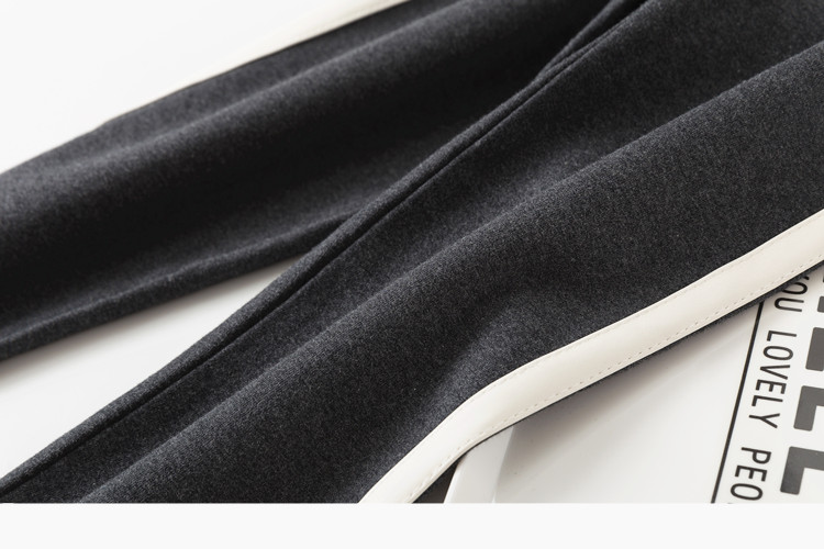 Mùa thu và mùa đông mới bên xà cạp trắng phụ nữ mặc cỡ lớn cotton cao eo dày đàn hồi chân quần trắng quần áo nữ đẹp