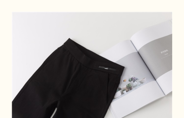 Mùa thu mới quần legging dệt chân đen túi quần ma thuật phiên bản Hàn Quốc của quần skinny mỏng co giãn cỡ lớn quần đùi nữ