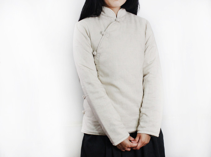 Áo khoác cotton và cotton nhỏ cotton retro phong cách Trung Quốc một phần gió quốc gia nhỏ áo bông nữ mùa đông tùy chỉnh kích thước lớn 51 - Bông phao dáng dài nữ