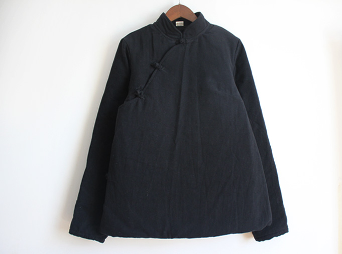 Áo khoác cotton và cotton nhỏ cotton retro phong cách Trung Quốc một phần gió quốc gia nhỏ áo bông nữ mùa đông tùy chỉnh kích thước lớn 51 - Bông phao dáng dài nữ