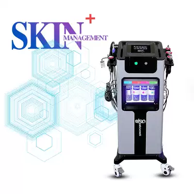 韓國正品八代黑色綜合儀皮膚管理儀器小氣泡清潔美容儀器美容院用