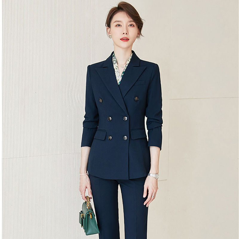 Blazer Women's Business Suit 2026 Spring and Autumn High-End Sales Department Host Formal Work Attire Blazer Women's Business Suit 2026 Spring and Autumn High-End Sales Department Host Formal Work Attire