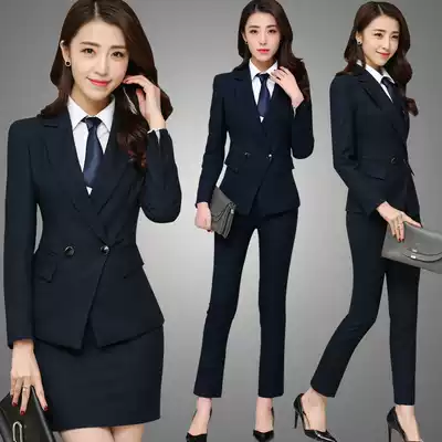 Office clothes women set 2020 new fashion trousers suit suit suit Spring Hotel dress bank overalls