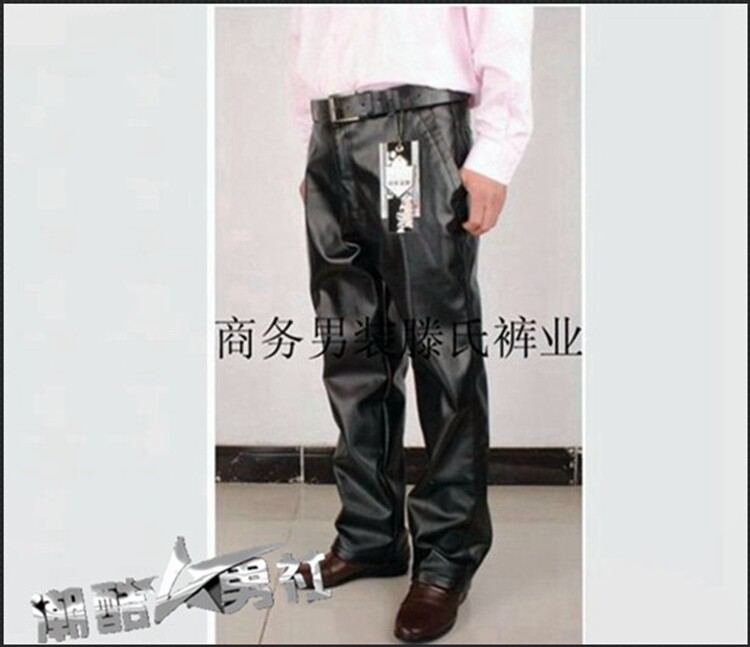 Pantalon cuir homme droit pour hiver - Ref 1489534 Image 32
