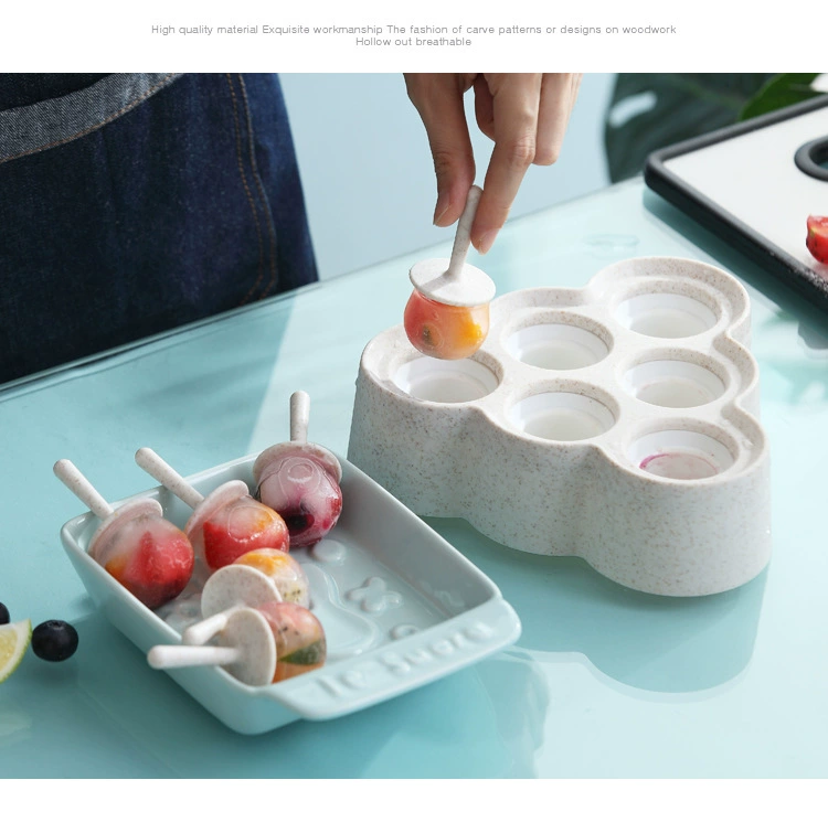 Khuôn làm kem trẻ em dễ thương nhà làm kem que kem kem đông lạnh sorbet tự chế hộp khuôn làm kem que - Tự làm khuôn nướng