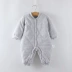 Quần áo trẻ em 0-3 tháng cotton mùa đông chần bông ấm áp jumpsuit mùa thu và mùa đông sơ sinh mùa đông sơ sinh body cotton thông hơi cho bé Áo liền quần