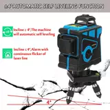 4D 360 ° 12 линий самоуровневой горизонтальный и вертикальный крест