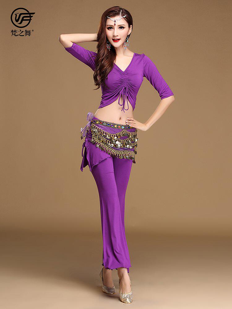 Brahma Dance Belly Dance Practice Clothing Female Beginners Oriental Dance Sexy Table Performance Clothing 2019 New Suit