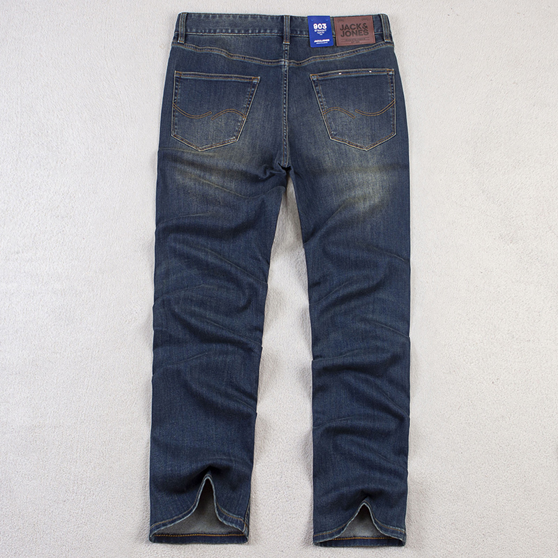 Jack Jones Men's Jeans Straight Mid-Rise Pants Stretch 903 Men's Pants Spring/Summer