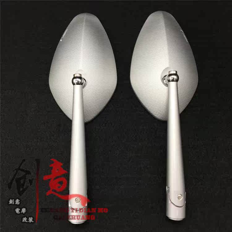 Đầu máy xe địa hình Yamaha xe máy điện xe máy sửa đổi chất lượng cao CNC hợp kim nhôm rizoma gương chiếu hậu phổ quát kính tròn xe máy