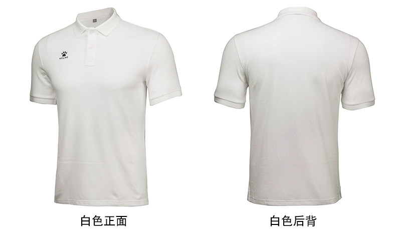 KELME Kalmei thể thao và giải trí POLO nam màu trơn giản dị áo sơ mi ngắn tay kinh doanh áo thun thoáng khí