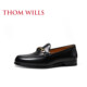 ThomWills loafers ຜູ້ຊາຍ summer ໃຫມ່ horsebit ທຸລະກິດບາດເຈັບແລະເກີບຫນັງແທ້ຂອງຜູ້ຊາຍ slip-on