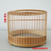 Indigo cage Old Zhujing Exterior Inserts of Painted Brow Cage Thyme Cage Linger Green Polished Indie Cage Large Oya Bamboo Bird Cage