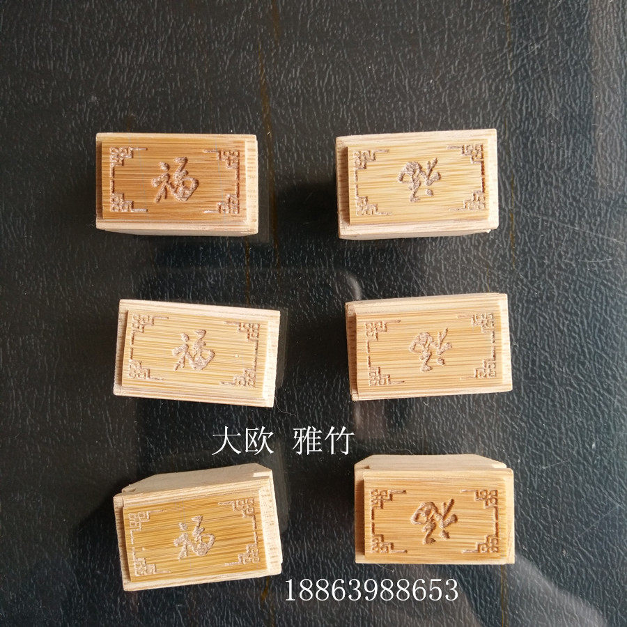 Bird cage engraved bamboo cup to insert the fu character pattern inlaid with the indigo red sub-inlaid head jade bird embroidered with an eye-eating bowl