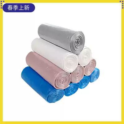 Thickened garbage bags household disposable drawbag flat large kitchen dressing room hotel commercial plastic bag