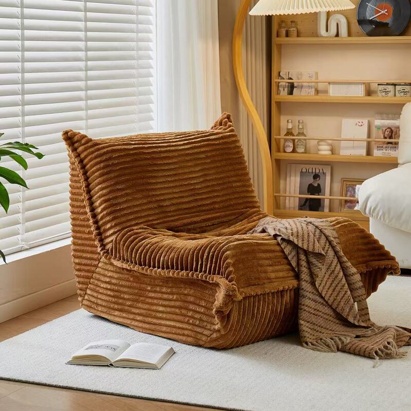 Lazy Sofa That Can Recline and Sleep, Caterpillar Sofa, Balcony Tatami, Trendy Bedroom and Living Room Single Leisure Sofa