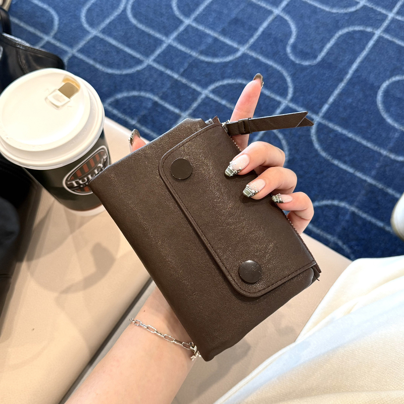 Rich Xia Qianqian Korean Style Miu Series Vegetable-Tanned Multi-Card Slot Zipper Magnetic Coin Purse Portable Card Holder Passport Holder Rich Xia Qianqian Korean Style Miu Series Vegetable-Tanned Multi-Card Slot Zipper Magnetic Coin Purse Portable Card Holder Passport Holder