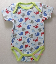 Baby short-sleeved jersey according to the picture corresponding to the month selection of pure cotton live room to see the quality