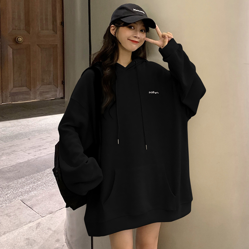 Plus-Size Women's Oversized Hoodie for 300-240 Pounds, Loose Korean Style, Trendy Spring and Autumn Thin Bf Student Top Plus-Size Women's Oversized Hoodie for 300-240 Pounds, Loose Korean Style, Trendy Spring and Autumn Thin Bf Student Top