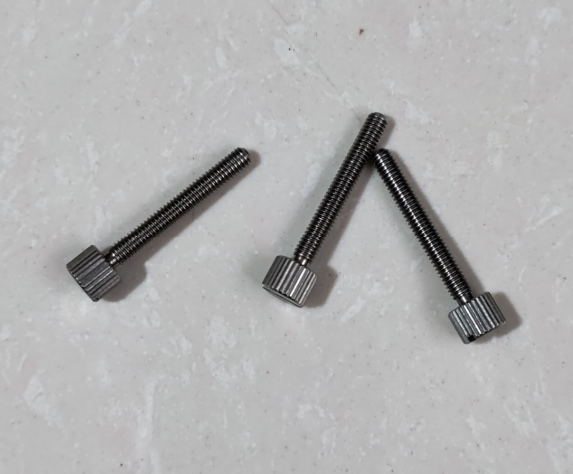 Stainless steel CNC Che Shindu Astronomical Telescope Bull Counter Arthroscopic Optical Axis Calibration Hand Screw screw Sindu Little Black