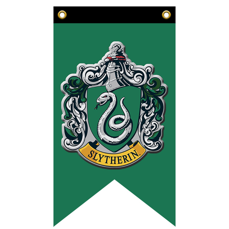 Banner custom Slytherin Slytherin College logo flag polyester fiber decorative hanging cloth 75*125cm