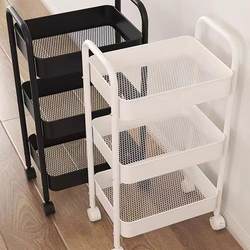 Trolley Storage Rack Kitchen Floor-Standing Bedroom Multi-Layer Baby Snacks Mobile Bathroom Toilet Storage Rack