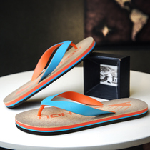 Flip-flops mens tide 2020 new Korean version of the trend personality fashion non-slip slippers mens outdoor wear-resistant beach shoes