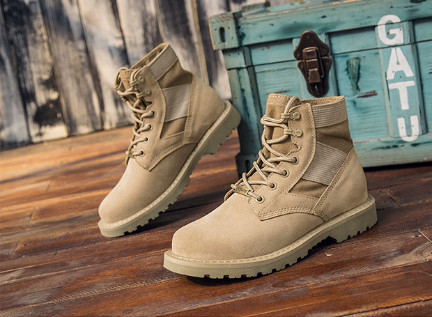 Martin boots nam mùa đông retro cao cổ dụng cụ giày cao cổ ngắn nam phong cách Anh ấm áp quân đội phong cách hàn quốc giày hợp thời trang - Kính khung
