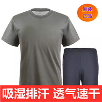 New Fitness Training Suit Short Sleeve Suit Men T-Shirt Summer Speed Dry Shorts Breathable Outdoor Round Shirt Collar Army Meme T-shirt
