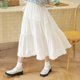 Moyujia 2023 New Autumn Girls High Waist A-Line Half-length Skirt Female Design Niche Cake Skirt