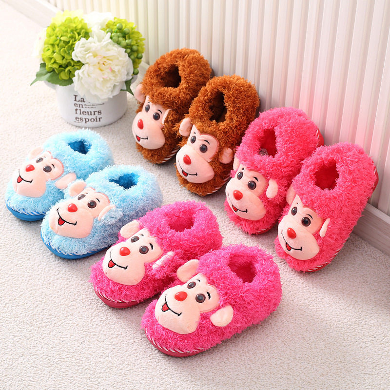 Pantoufles enfants en suède pour hiver - semelle PU - Ref 1016077 Image 19