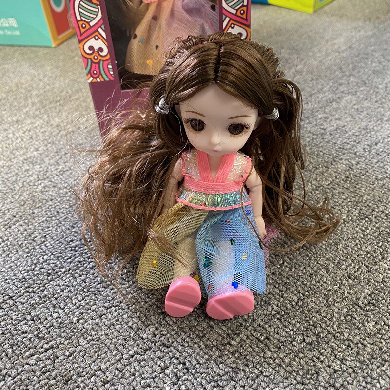 Yeonkiel simulation joint glue doll doll classical big-eyed cute baby girl dress-up toy children's gift