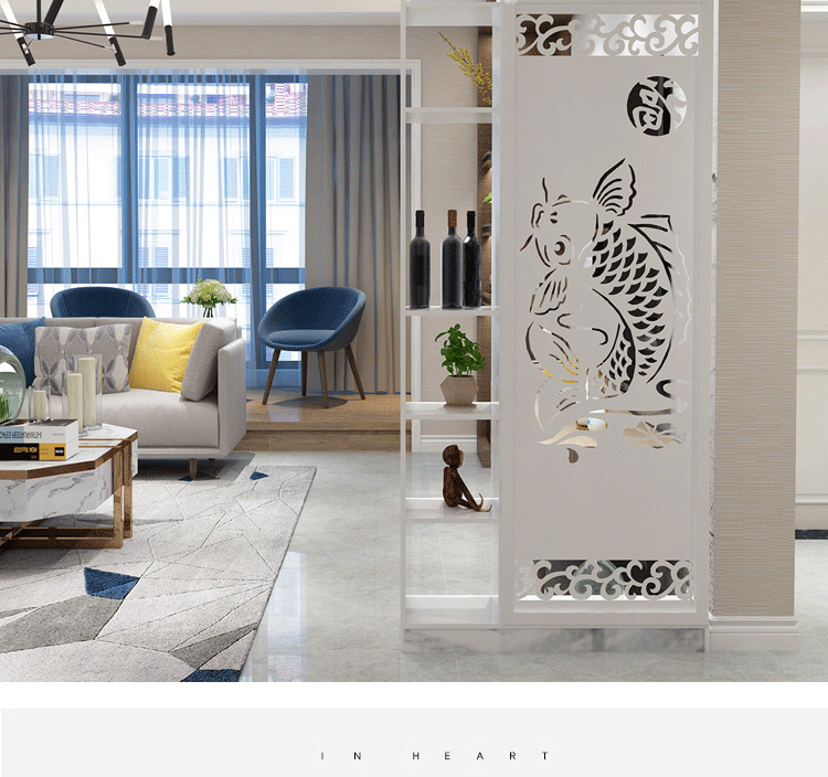 Sáng tạo hs màn hình phân vùng màn hình gấp phòng khách căn hộ nhỏ phẳng phong cách gió phòng khách nhà cá tính phân vùng màn hình Bắc Âu - Màn hình / Cửa sổ cac mau binh phong dep