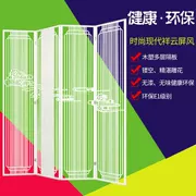 Phòng khách phòng ngủ Châu Âu gấp di động đơn giản hiện đại Trung Quốc màn hình phân vùng màn hình gấp màn hình hai mặt chạm khắc rèm - Màn hình / Cửa sổ