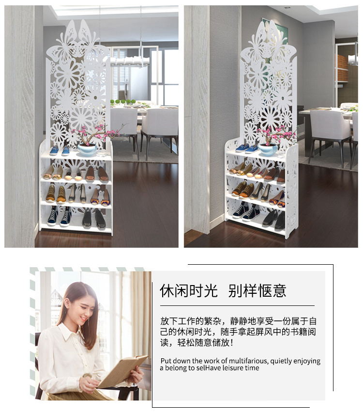 Phòng ngủ châu Âu phòng khách hiện đại màn hình tủ giày hiên tủ kệ mềm phân vùng rèm lối vào hội trường chạm khắc màn hình - Màn hình / Cửa sổ vách nhựa giả gỗ