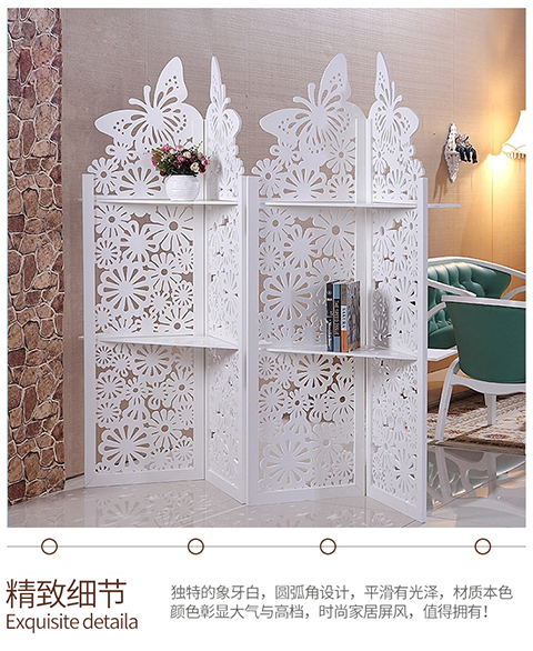 Phòng ngủ gấp thẩm mỹ viện phong cách châu Âu phân vùng màn hình thời trang phòng khách tủ hiên hiện đại tối giản di động chạm khắc màn hình gấp - Màn hình / Cửa sổ bình phong đẹp