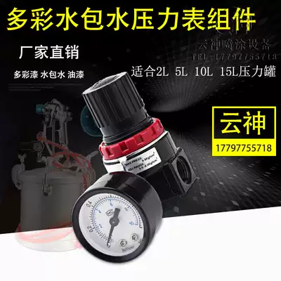 Water-in-water colorful paint 2 liters 10 liters 15 liters spray tank pressure tank pressure regulator pressure gauge assembly barometer