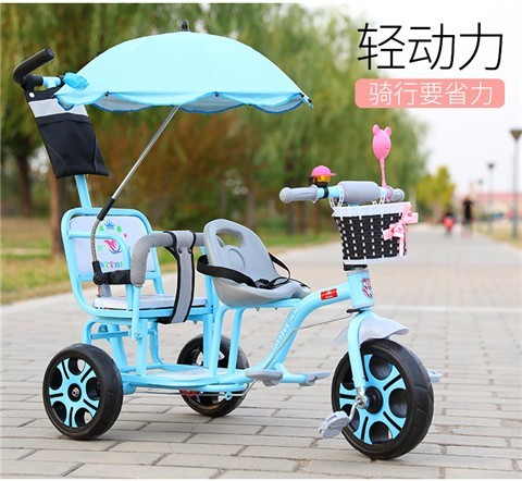 Xe đẩy trẻ em hai xe ba bánh Xe đẩy trẻ em xe đạp đôi 1-2-3 tuổi - Con lăn trượt patinet / trẻ em xe cân bằng thông minh