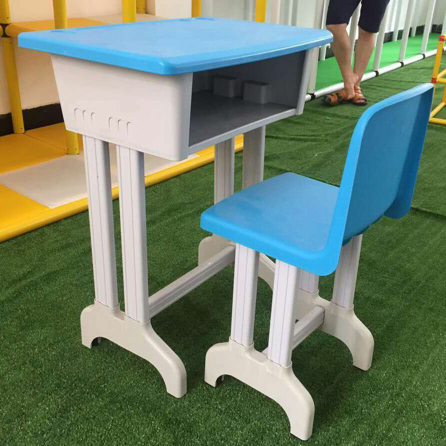 School Elementary School Students Class Table And Chairs Children Tutoring Training Course Kindergarten Single Biathlon Plastic Plastic Steel Class Table And Chairs