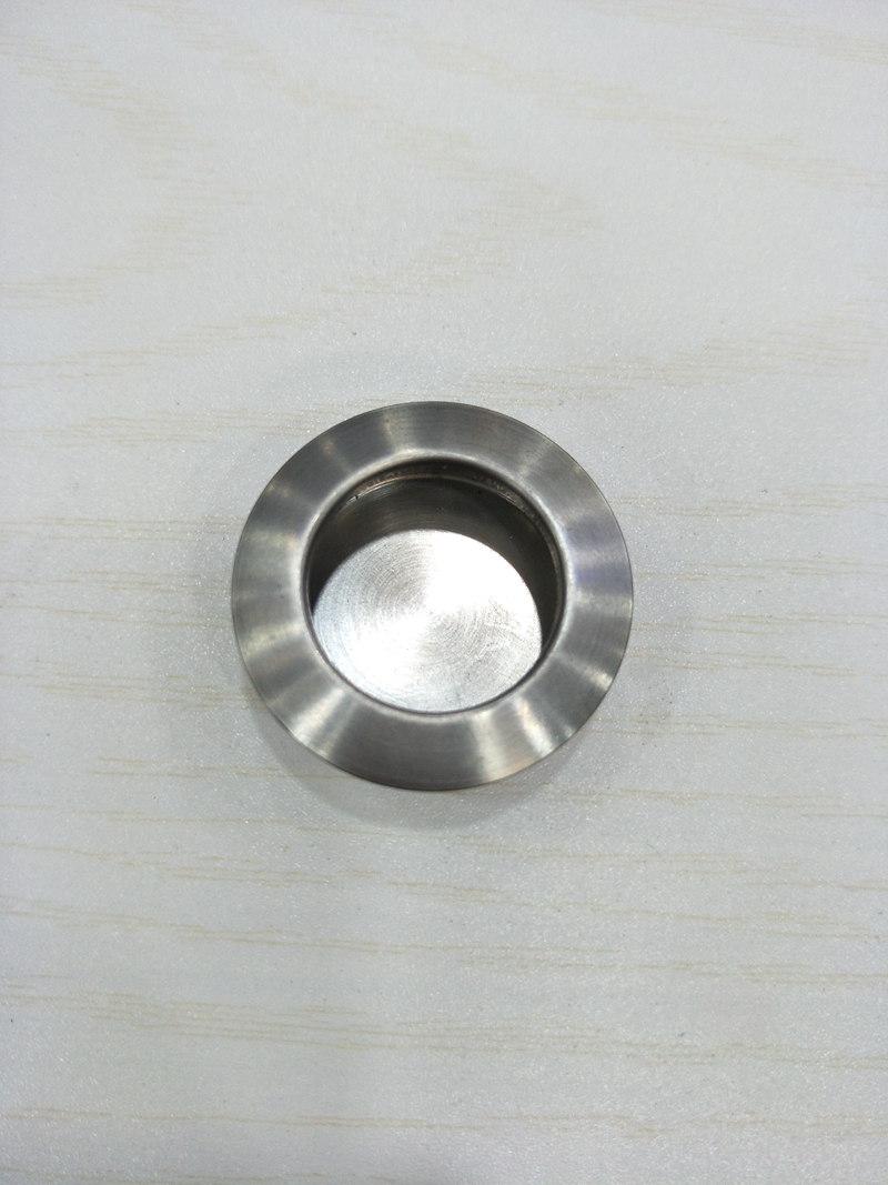 Stainless steel round lid handle concealed with invisible round pull drawers modern minimalist wardrobe cabinet overall cupboard concealed handle