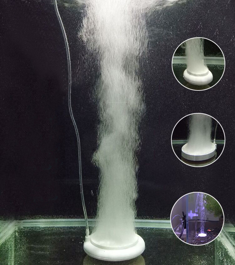 Aquarium Nano Atomizing Disk Silent Bubble Stone Gas Disk Nano Atomizing Bubble Disk Silent Disk Oxygen Injection