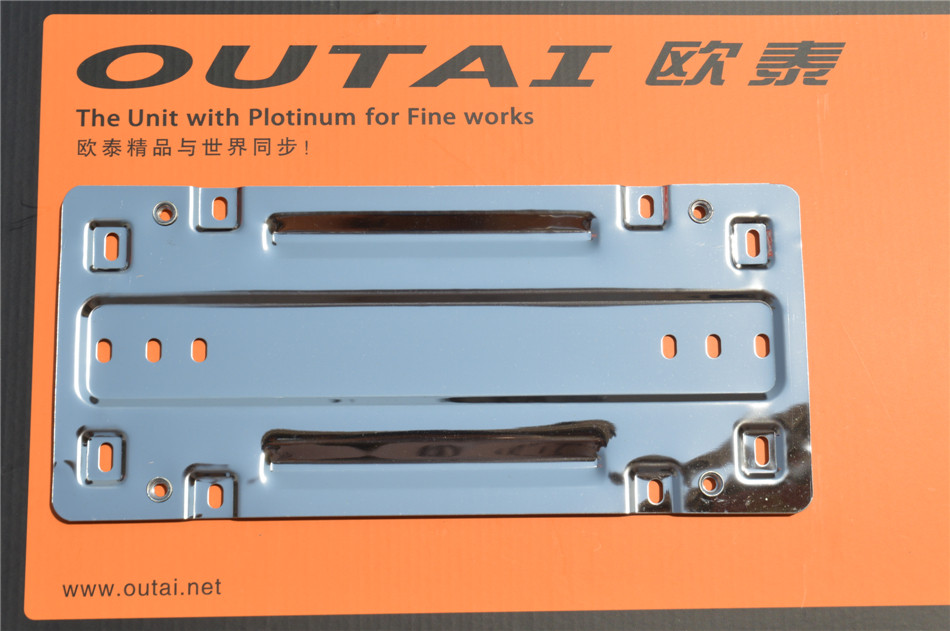 Stainless steel license plate conversion bracket imported license plate bracket base plate car license plate conversion frame new regulations